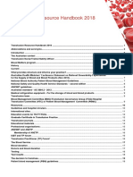 Transfusion Resource Handbook 2018 PDF