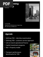 Implementing Real TOD: DR Chris Hale Department of Infrastructure Engineering The University of Melbourne