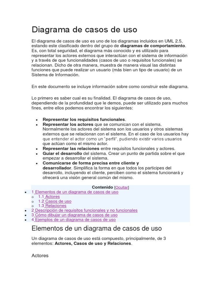 Ejemplos de Diagrama de Casos de Uso | PDF | Caso de uso | Informática ...