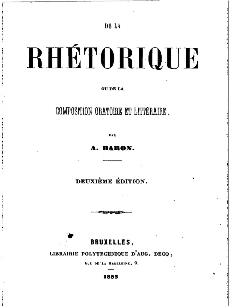 1. Définition, Histoire Et Enjeux De La Rhétorique – SMDR