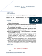 Formulas HIPOTECARIO Conficasa Mevi TPMi Vivienda