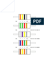 Codigo Colores Resistencias