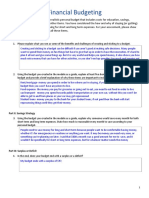 Unit 3-Module 1 Assessment - Budgeting