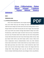 Relevansi Aliran Utilitarianisme Dalam Filsafat Hukum Sebagai Landasan Pencapaian Tujuan Hukum Modern Indonesia