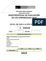 Registro Auxiliar de 4 Anos