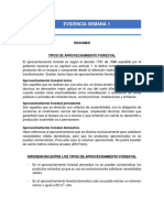 Resumen Tipos de Aprovechamiento Forestal