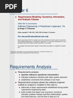 Requirements Modeling: Scenarios, Information, and Analysis Classes