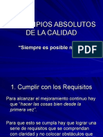 4 Principios Absolutos de La Calidad