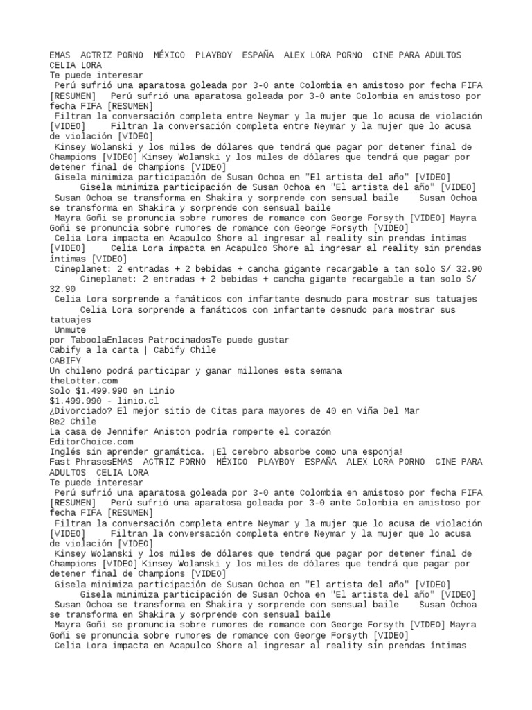 Cecilia Lora PDF Desnudez