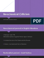 Neoclassical Criticism