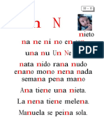 Metodo de Lectoescritura Letra N