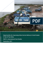 Opportunities For Improving Urban Service Delivery in South Sudan: A Tale of Two Cities PART II: International Case Studies September 2017