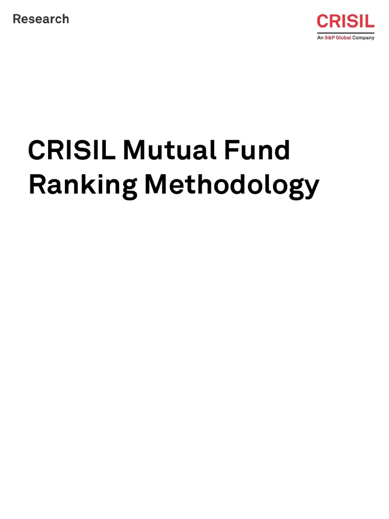 CRISIL Mutual Fund Ranking Methodology PDF Bond Duration Stock Market Index