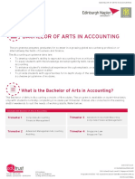 What Is The Bachelor of Arts in Accounting?