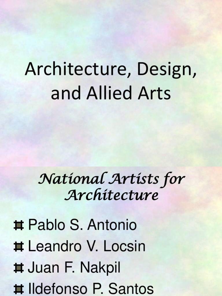Architecture and Allied Arts Design PDF Philippines