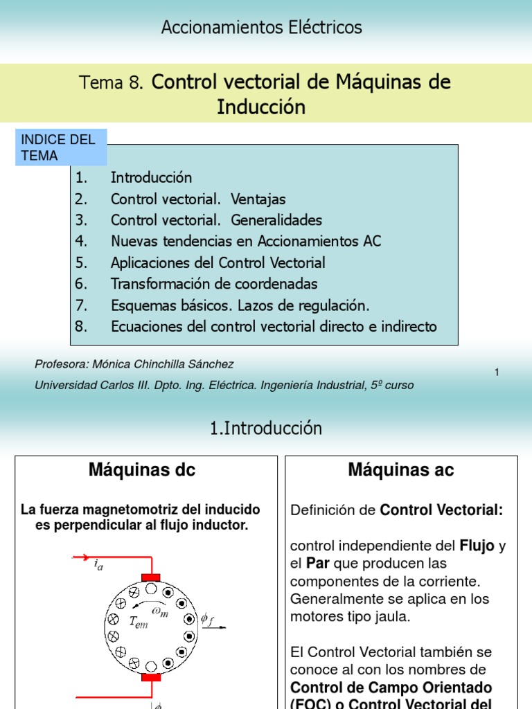 Control Vectorial en Maquinas de Induccion | PDF