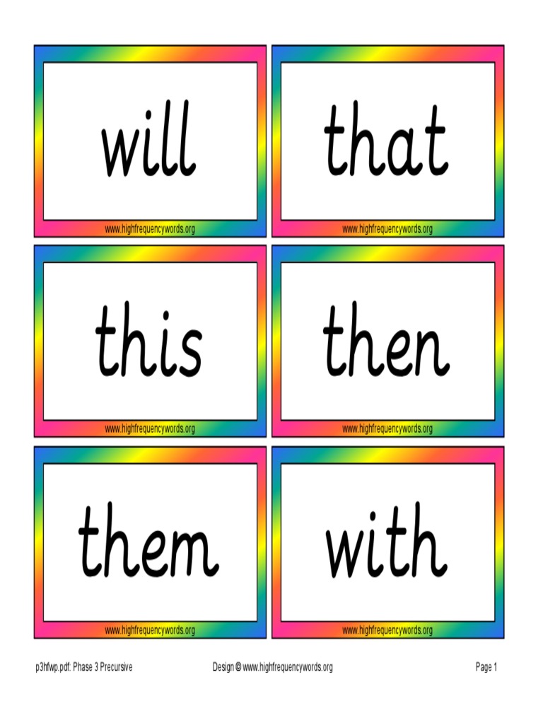 Word Templates For Phrases | PDF