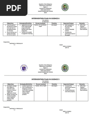 Intervention Plan