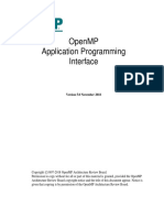 OpenMP API Specification 5.0