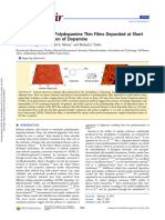 Characterization of Polydopamine Thin Films Deposited at Short Times by Autoxidation of Dopamine