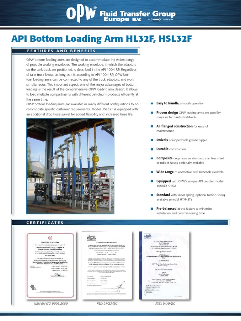03 - API Bottomloading Arms PDF | PDF | Valve | Actuator