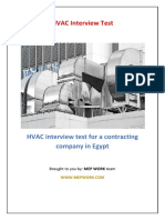 HVAC Interview Test PDF