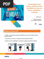 Comparação Entre Textos Análise de Itens Do ENEM Com Foco Em Forma, Habilidade e Conteúdo