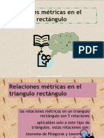 Relaciones Métricas en El Triangulo