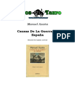 Manuel Azaña- Causas De La Guerra.Doc