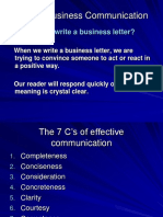 Chapter 2, 7Cs of Business Communication A
