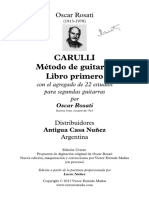 Oscar Rosati - Carulli, Método de Guitarra, Libro Primero - 22 Estudios Con Segundas Guitarras (1 A 5)