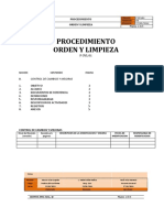 Procedimiento Orden y Limpieza