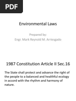 Environmental Code, NIPAS, Mining Act and Related Laws