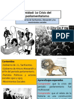 1.crisis Parlamentarismo Primer G.alessandri y Movimientos Sociales