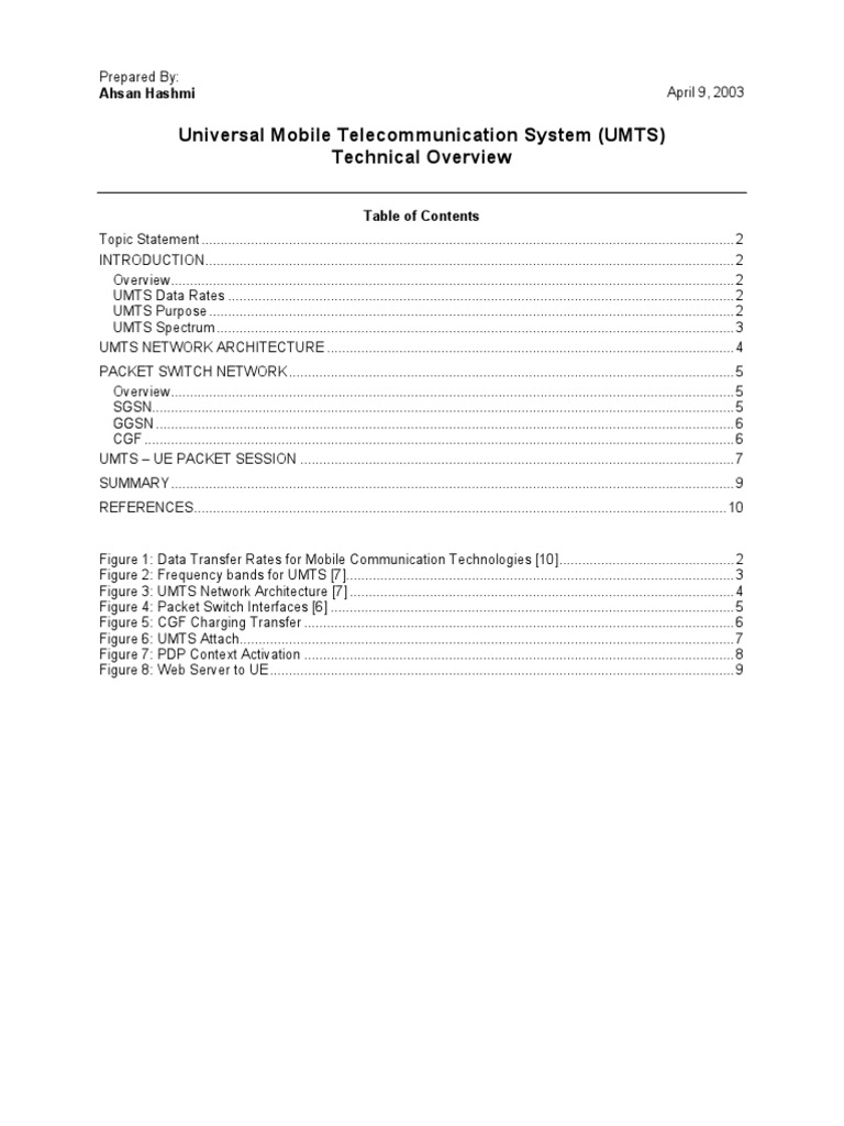 Universal Mobile System Umts PDF 3 G