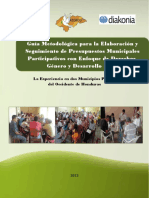 Guía para Elaboración de Presupuestos Municipales Participativos