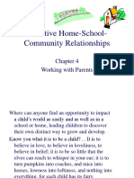 Effective Home-School-Community Relationships: Working With Parents