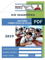 Lectura Primer Grado de Secundaria: Institución Educativa Apellidos y Nombres Grado y Sección Fecha