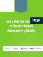 Guía de Gestión Territorial en Discapacidad para Gobernadores y Alcaldes