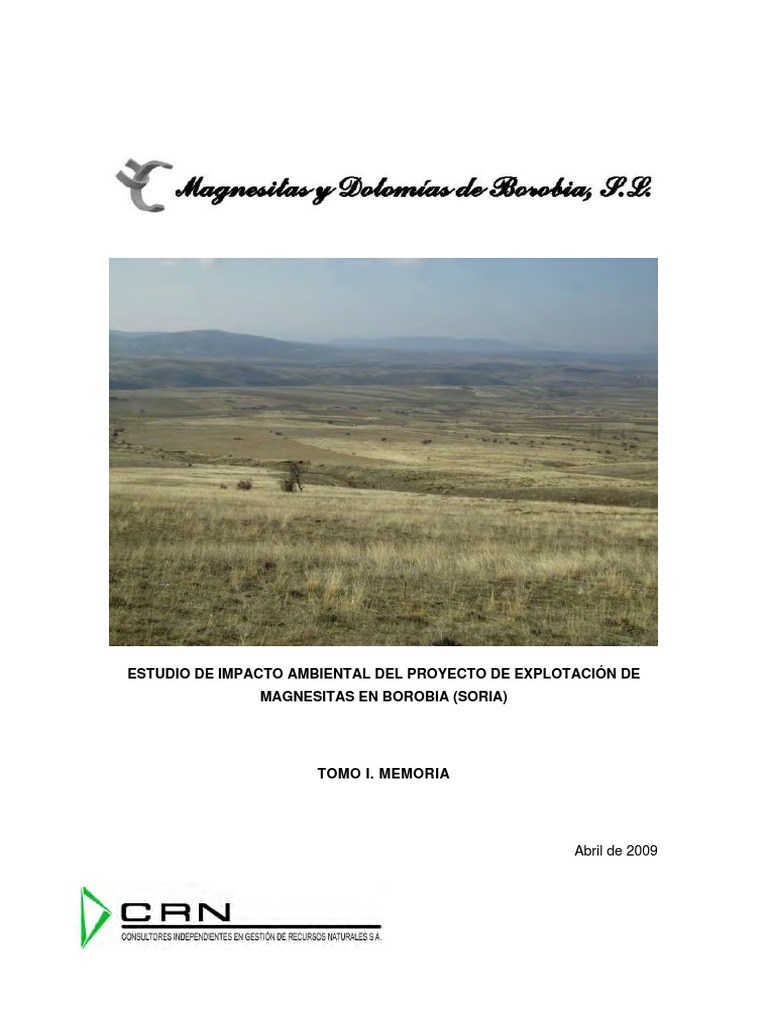 Estudio Impacto Ambiental | PDF | Naturaleza | Entorno natural