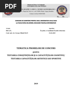Tematica Si Bibliografie Admitere Fsefi