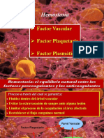 Hemostasia y Factor Vascular.