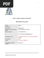 Course Outline - ELT MPHIL