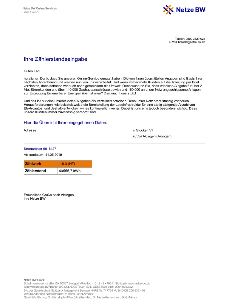 Netze Bw Online Services