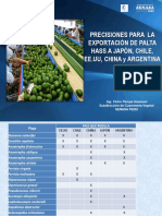 PRECISIONES CERTIFICACION FITOSANITARIA PALTA HASS   A  JAPON CHILE CHINA EEUU ARGENTINA 2.pptx