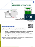 Lecture 1 Conventional Machining Shaping Grinding and Related Operations