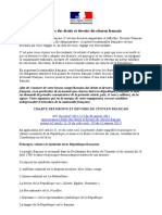 La Charte Des Droits Et Devoirs Du Citoyen Français