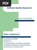 Software Quality Assurance: by Mr. Fazal Wahab