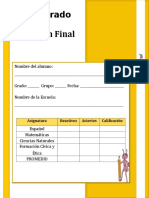 Examen Final 3er Grado