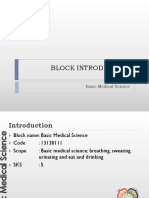 Block Introduction: Basic Medical Science